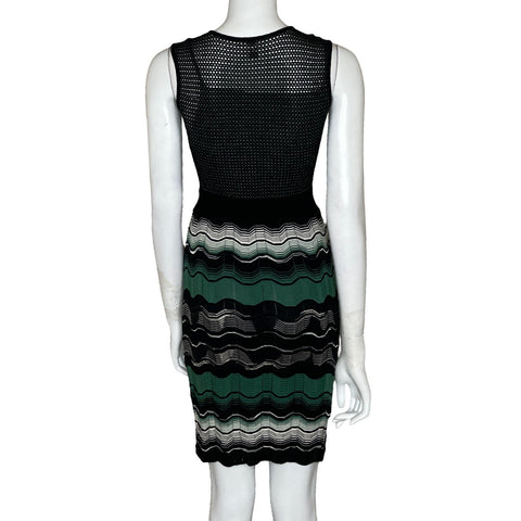 Vestido Missoni Estampado Zigzag Negro-Talla U