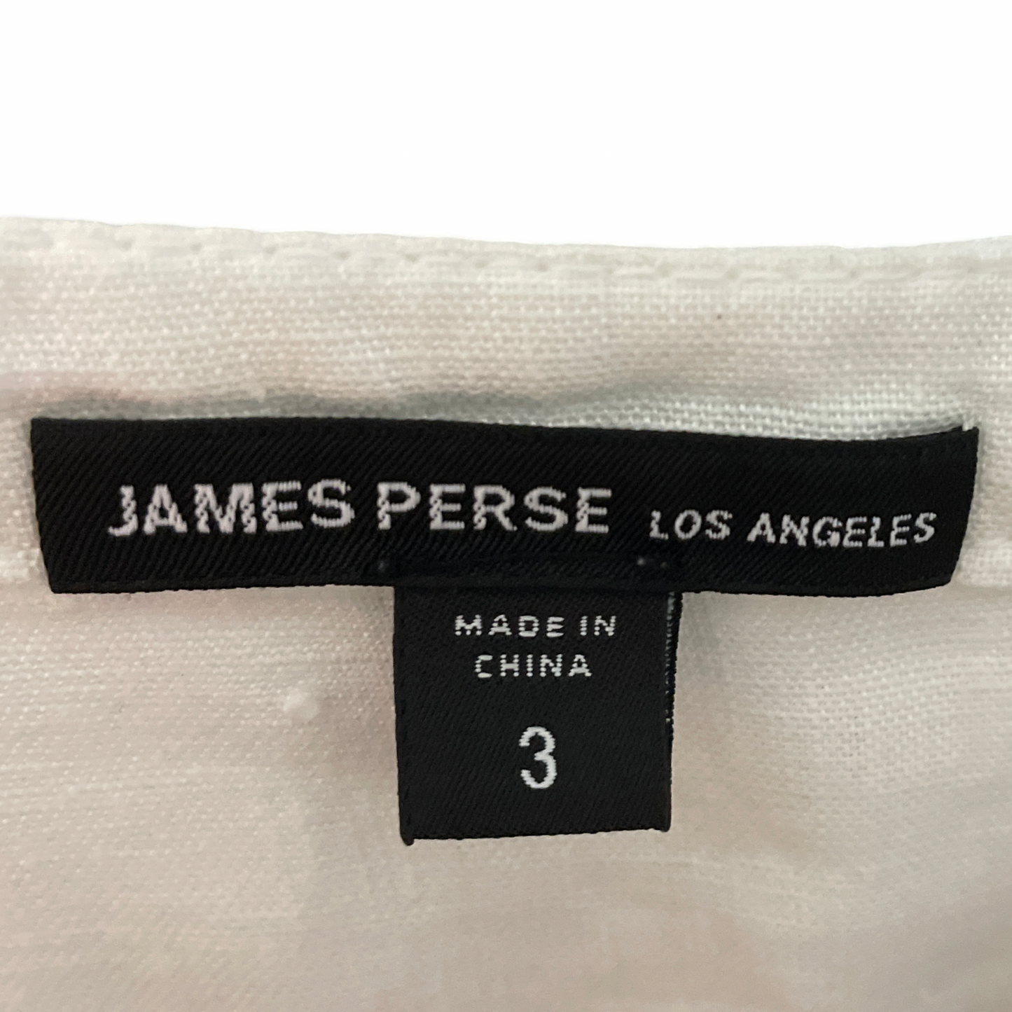 Mono James Perse Cuello V Blanco-Talla 3