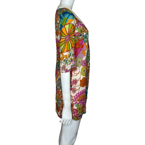 Túnica Trina Turk Estampada Blanco-Talla U