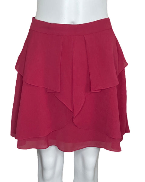 Falda BCBG Vuelos Rosado-Talla 10