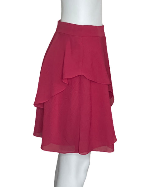 Falda BCBG Vuelos Rosado-Talla 10