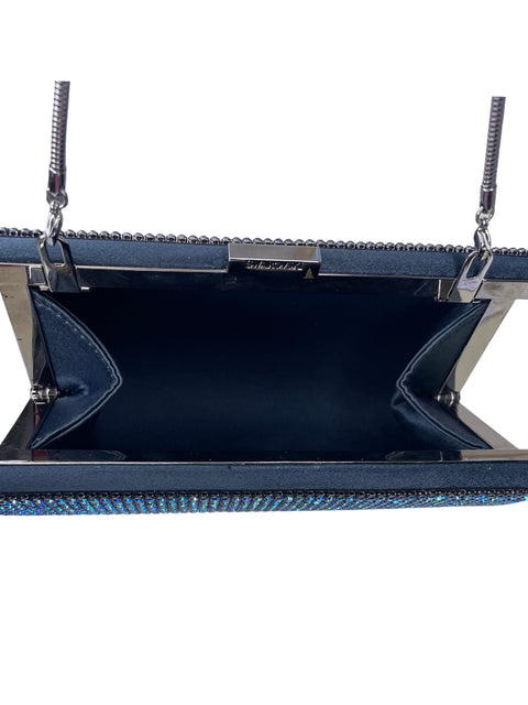 Bolso Swarovski Pedreria Minaudiere Dorado-Talla U