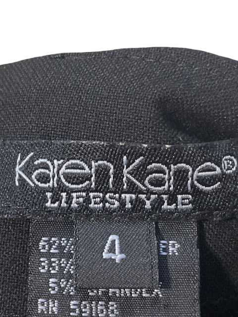 Pantalon Karen Kane Bordado Negro-Talla 4