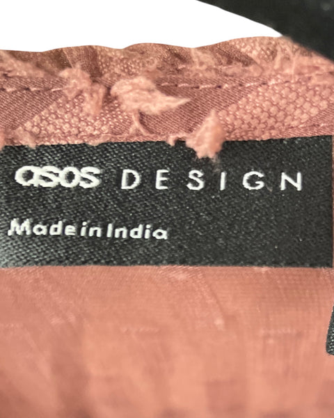 Vestido Asos Asimetrico Rosado-Talla 16