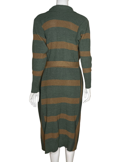 Cardigan Casa Leaena Líneas Verde - Talla M