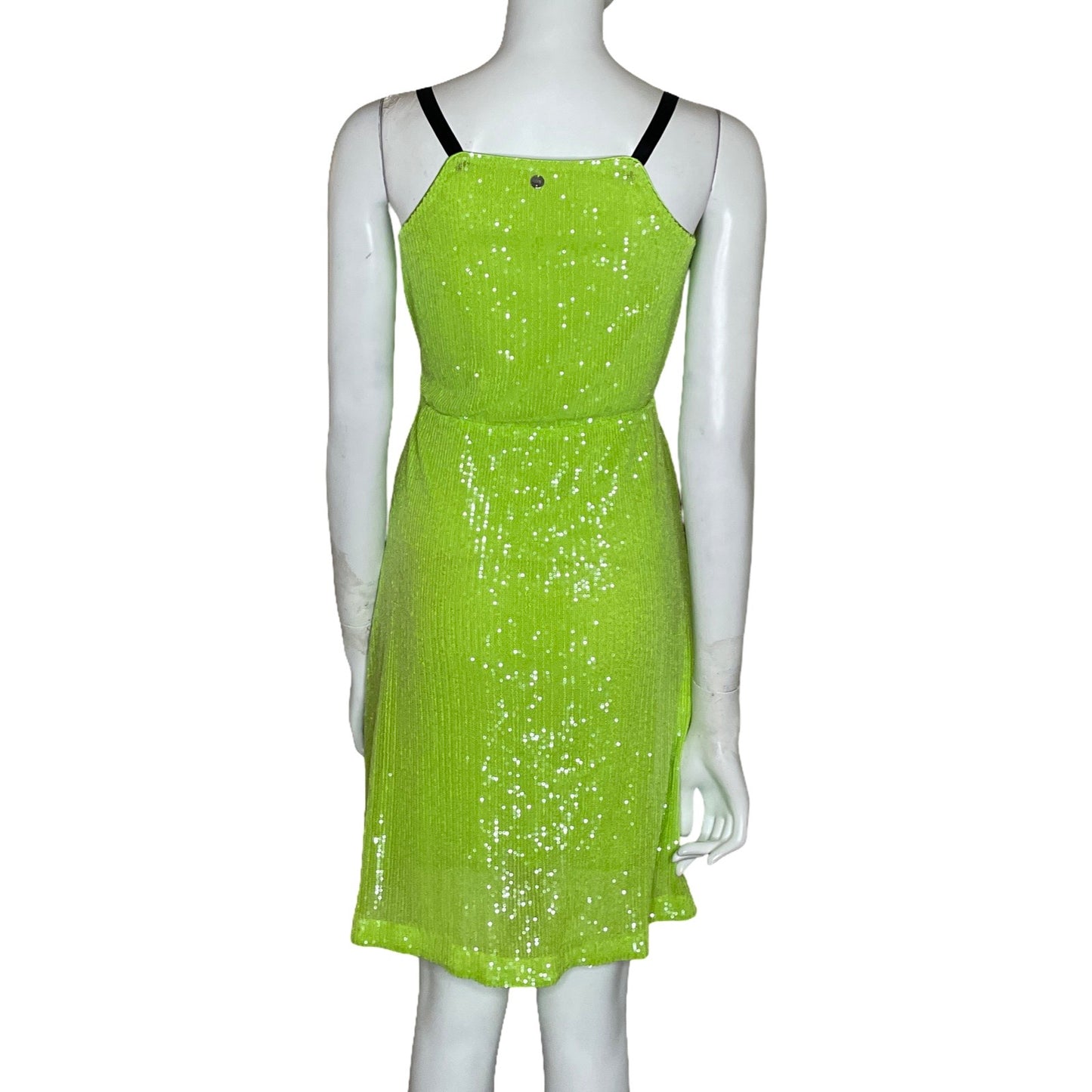 Vestido Liu Jo Lentejuelas Verde-Talla XS