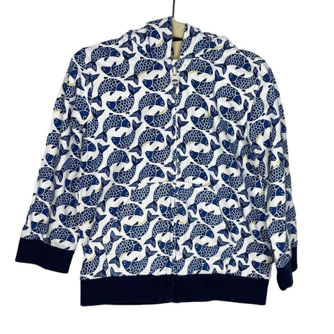 Abrigo Petit Bateau Peces Azul - Talla 24M