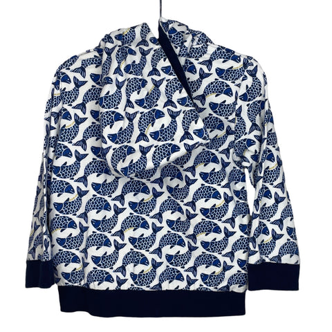 Abrigo Petit Bateau Peces Azul - Talla 24M