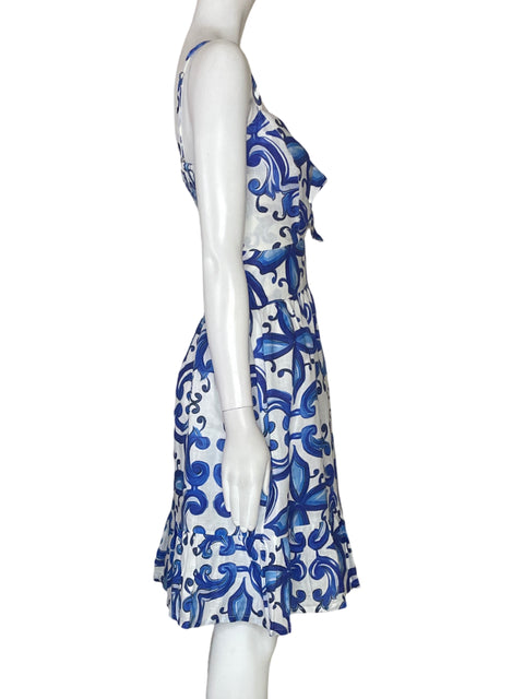 Vestido Mario Romano Tiras Blanco-Talla XS