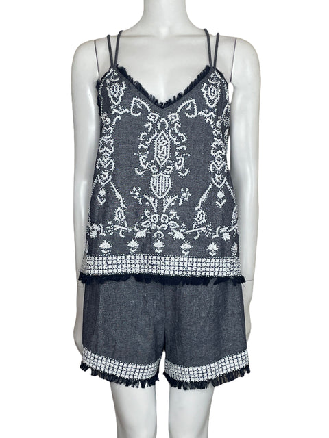 Set Endless Rose Denim & Lentejuela Azul-Talla L