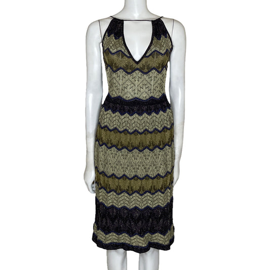 Vestido Missoni Midi Dorado-Talla 38