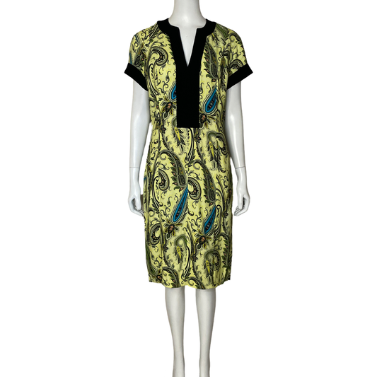 Vestido Etro Estampado Amarillo-Talla M