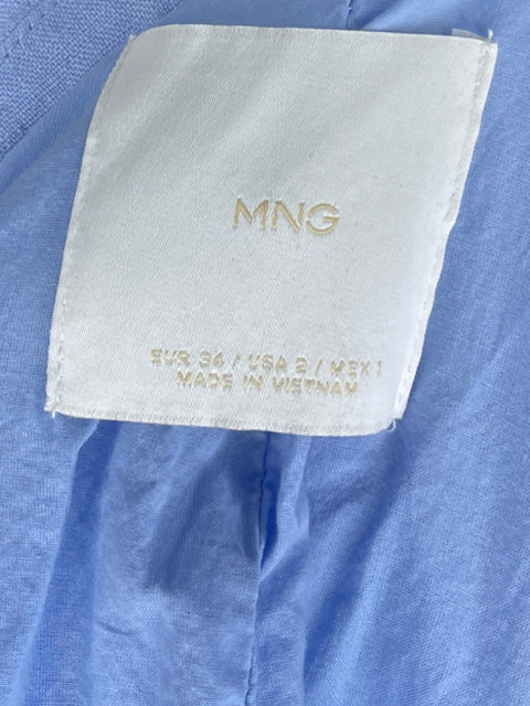 Blazer MNG Un Botón Azul-Talla XS