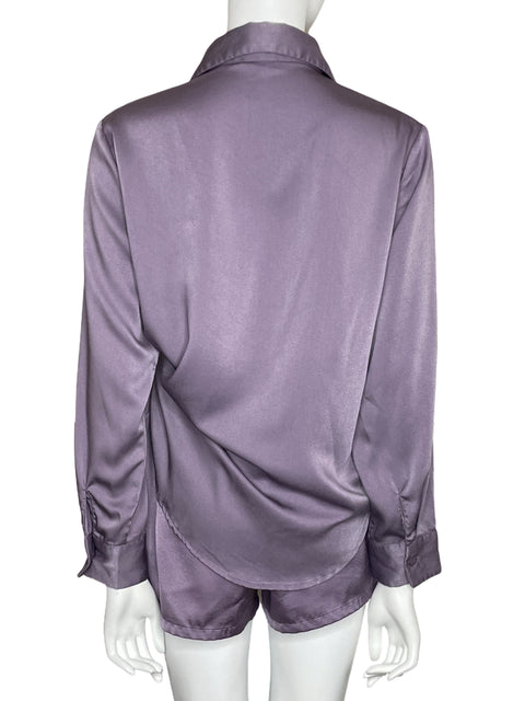 Set Mimosa Fluido Short+Camisa Morado-Talla S