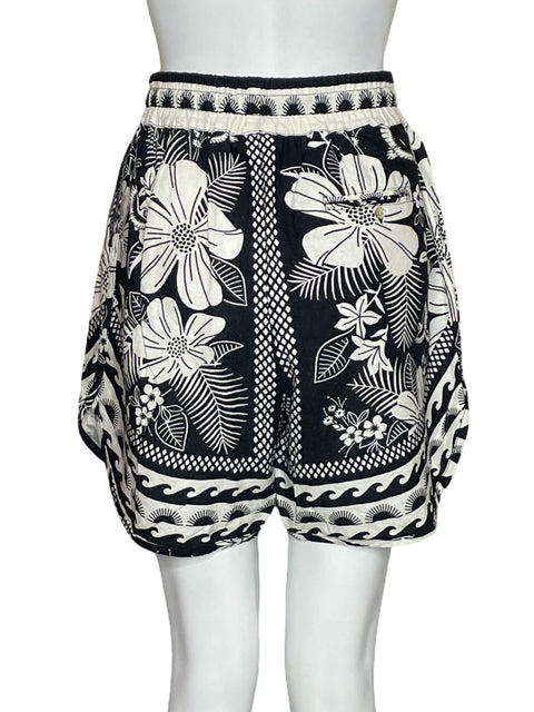 Short FarmRio Estampado Floral Negro-Talla S
