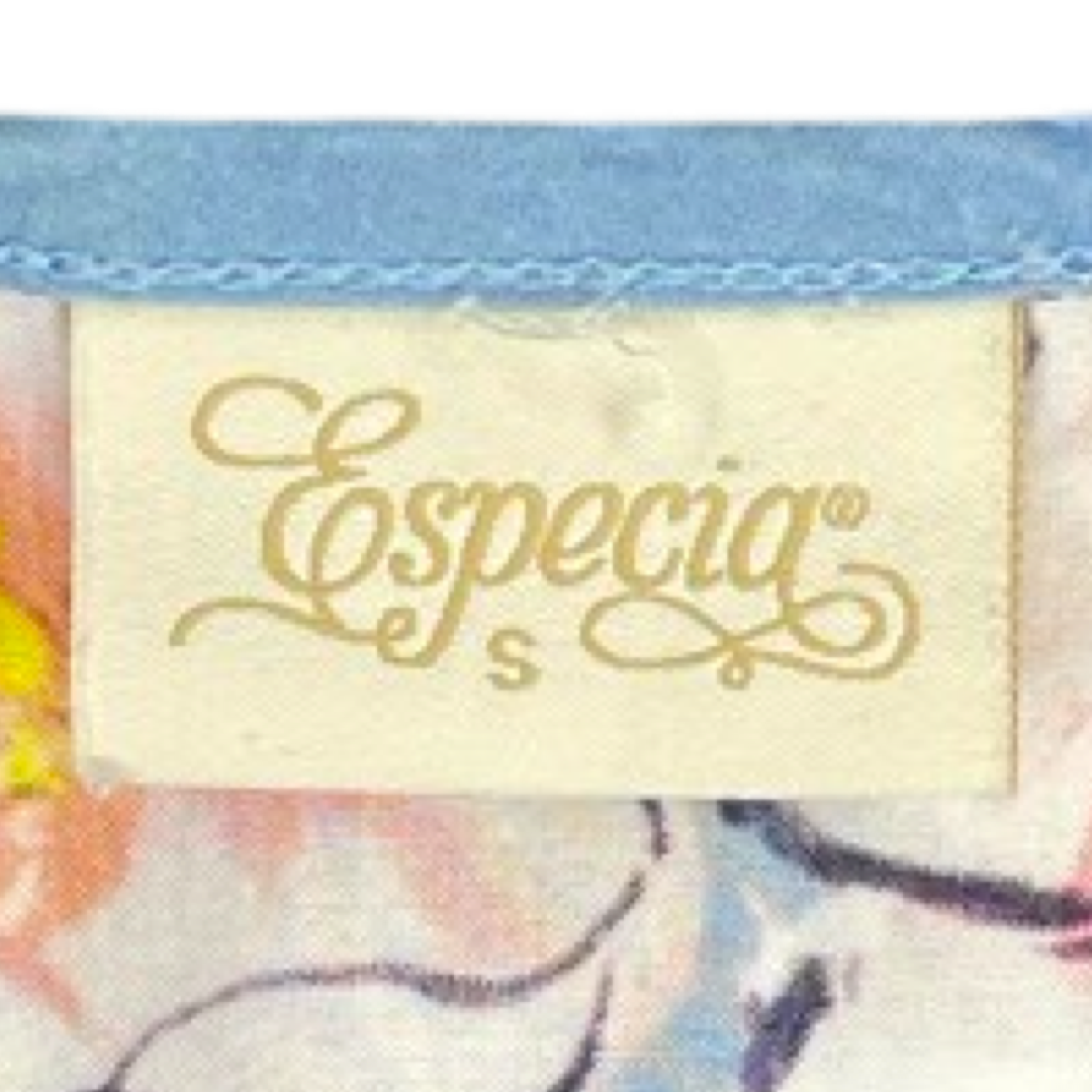 Vestido Especia Capas Bordados Flores Azul
Talla S