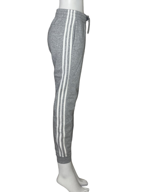 Pantalón Adidas Dos Rayas Gris-Talla S