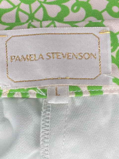 Pantalón Pamela Stevenson Estampado Verde-Talla L