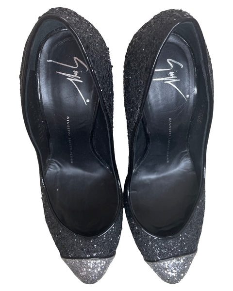 Calzado Giuseppe Zanotti Desing Brillo Negro-Talla 37.5