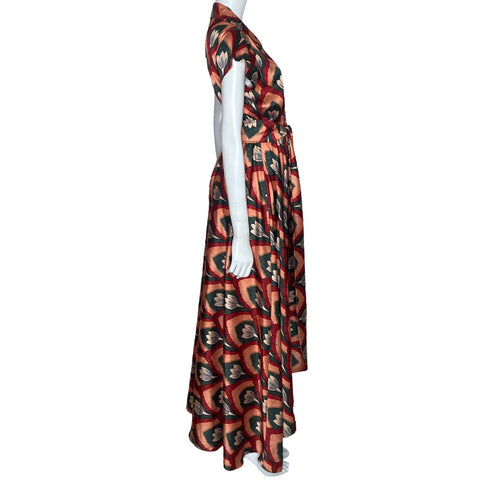 Vestido Olga Lucia Cortes Estampado Naranja-Talla
 S