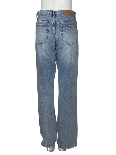 Pantalón 7 For All Makind Tachas Denim Azul-Talla M