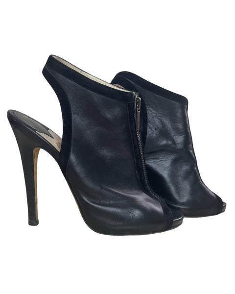 Calzado Jimmy Choo Botin Cremallera Negro-Talla 38.5