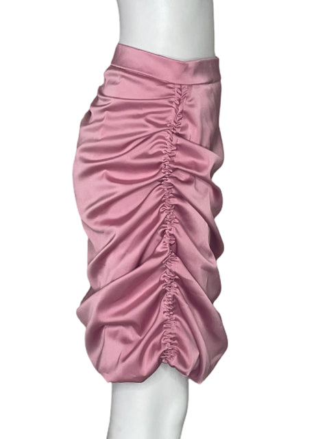 Falda San Malo Drapeado Rosado-Talla S