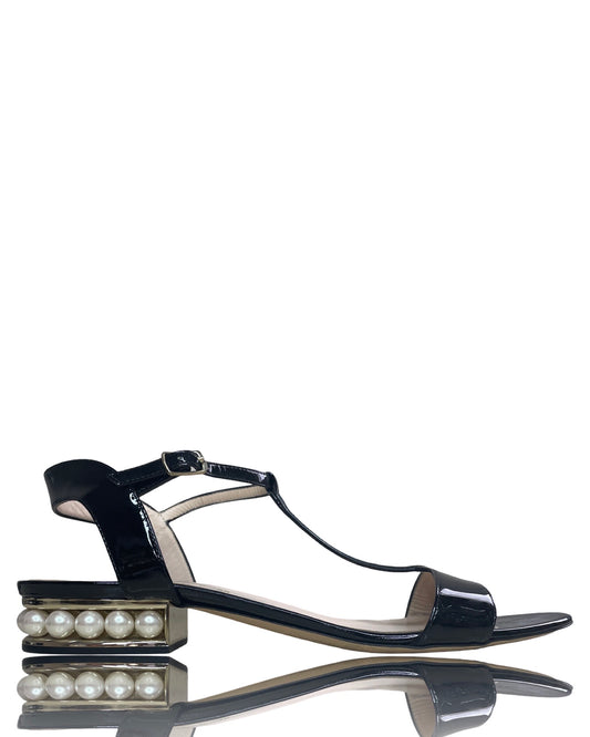 Calzado Nicholas Kirkwood  Sandalias Casati Perlas 
Negro-Talla 39