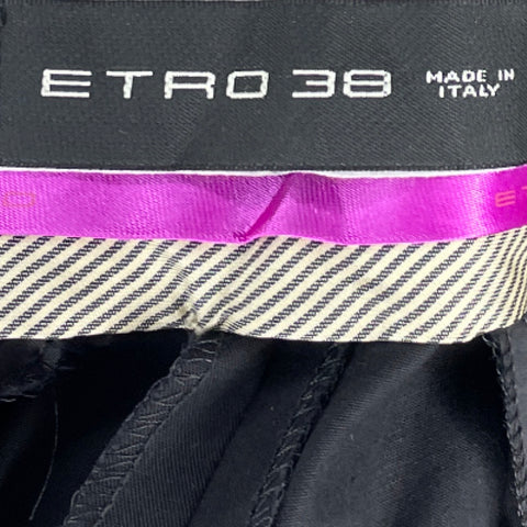 Pantalón Etro Trouser Negro - Talla 38