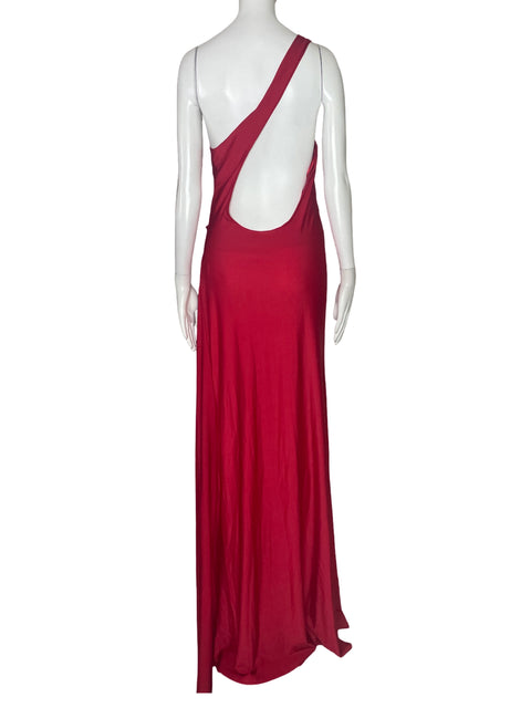 Vestido Amoris Cruzado Drapeado Rojo-Talla L