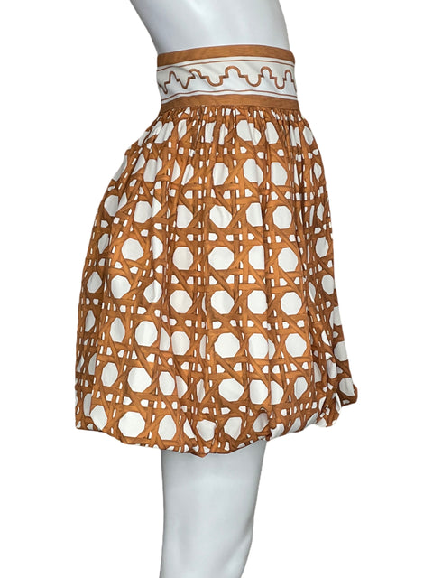 Falda Pamela Stevenson Puffy Blanco-Talla L