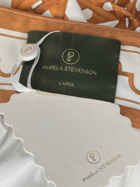 Falda Pamela Stevenson Puffy Blanco-Talla L