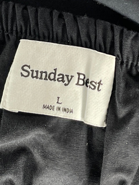 Vestido Sunday Best Midi Sin Mangas Azul-Talla L