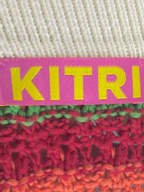 Vestido Kitri Crochet Midi Blanco-Talla S