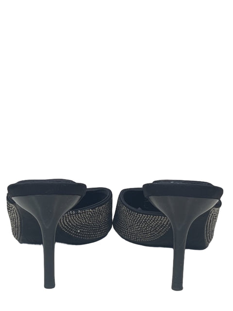 Calzado Zara Pedreria Puntas Negro-Talla 36