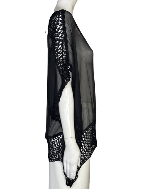 Blusa Do & Be Tejido Negro - Talla L