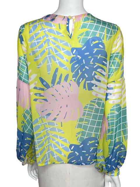 Blusa Daniella Battle Estampada Amarillo-Talla M