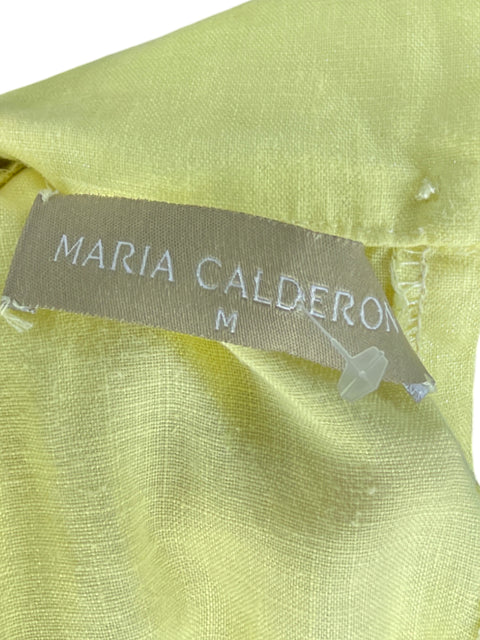 Set Maria Calderon Blusa + Pantalón Short Amarillo - Talla M
