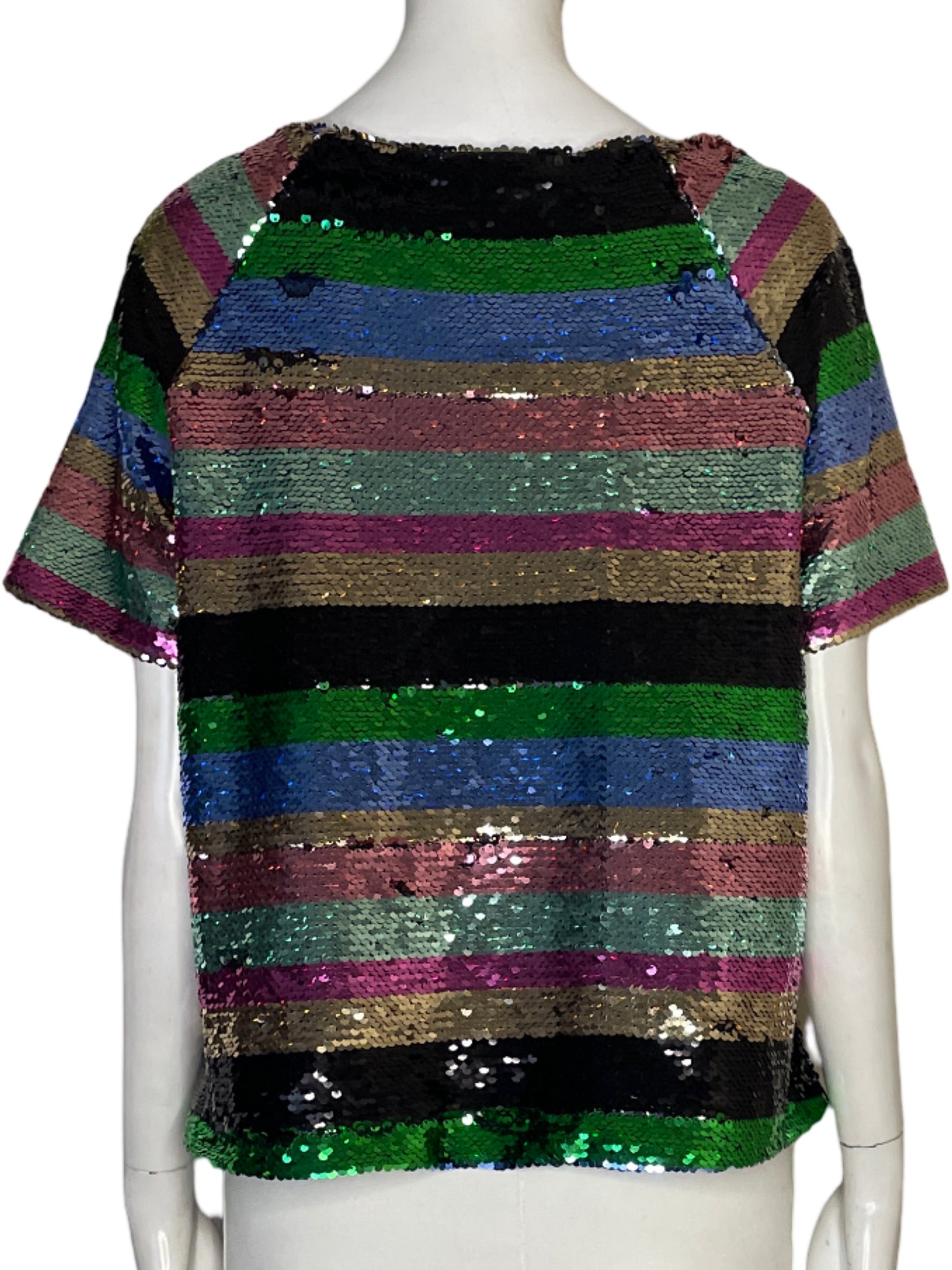 Blusa Sanctuary Lentejuelas Negro - Talla M