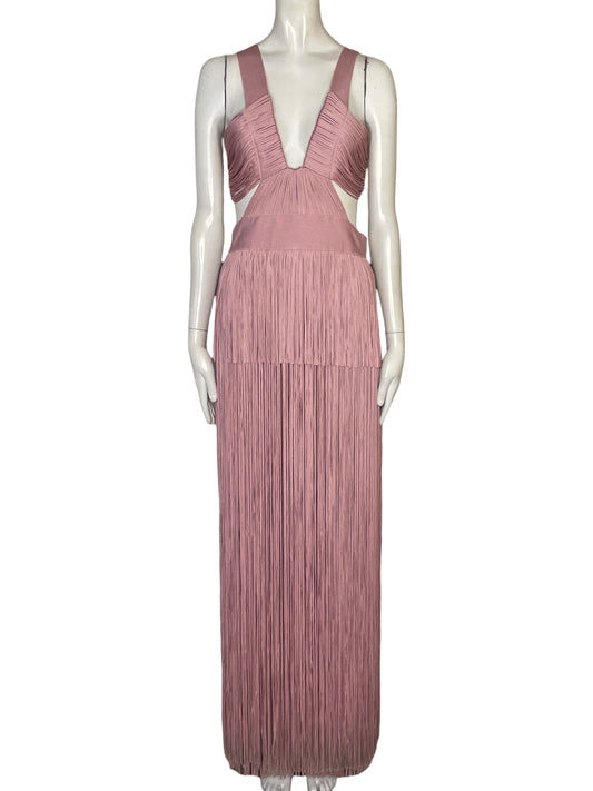 Vestido Herve Leger Paris Flecos Rosado - Talla M