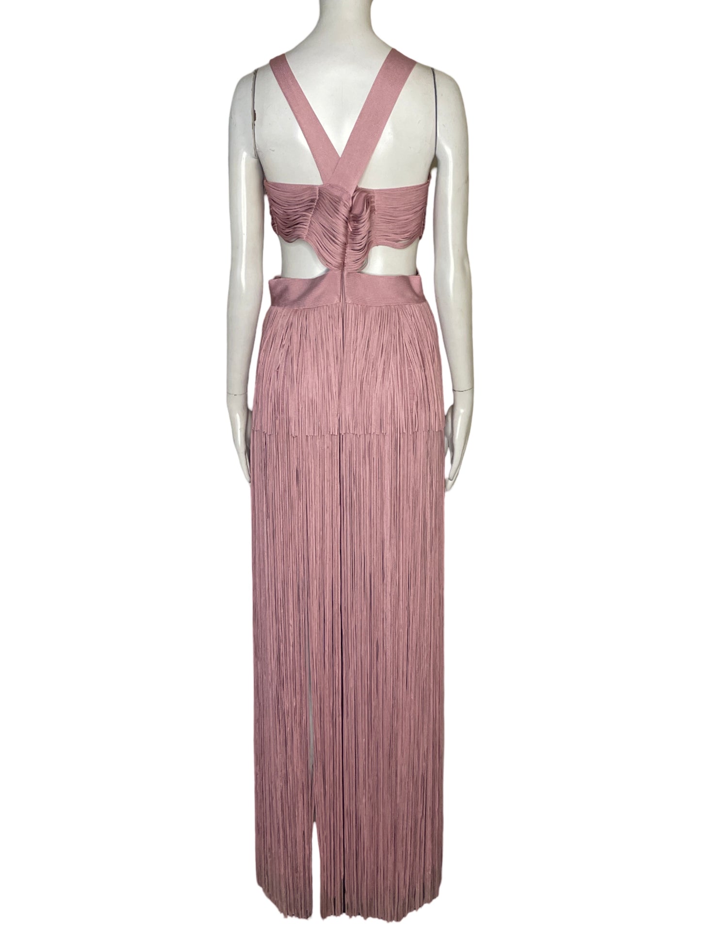 Vestido Herve Leger Paris Flecos Rosado - Talla M