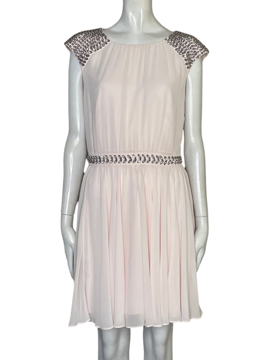 Vestido Ted Baker Pedrería Rosado - Talla 2