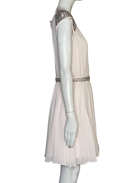 Vestido Ted Baker Pedrería Rosado - Talla 2