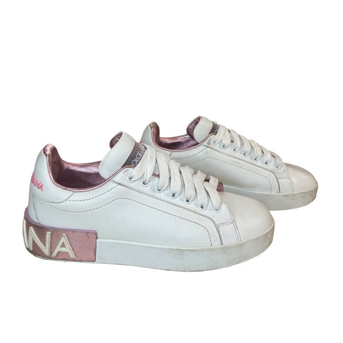 * Calzado Dolce & Gabbana Portofino Blanco-Talla 37.5
