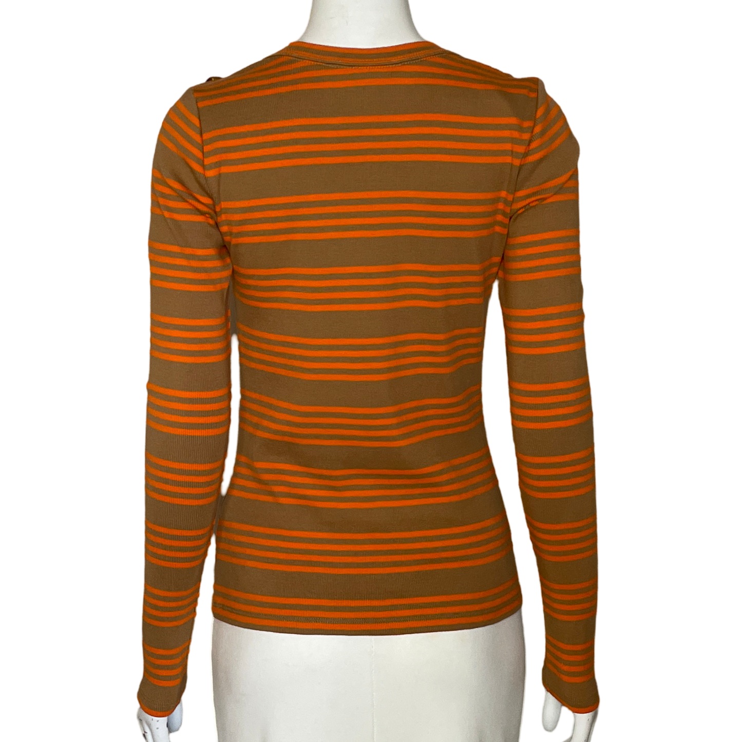 Sweater Veronica Beard Rayas Naranja-Talla XS