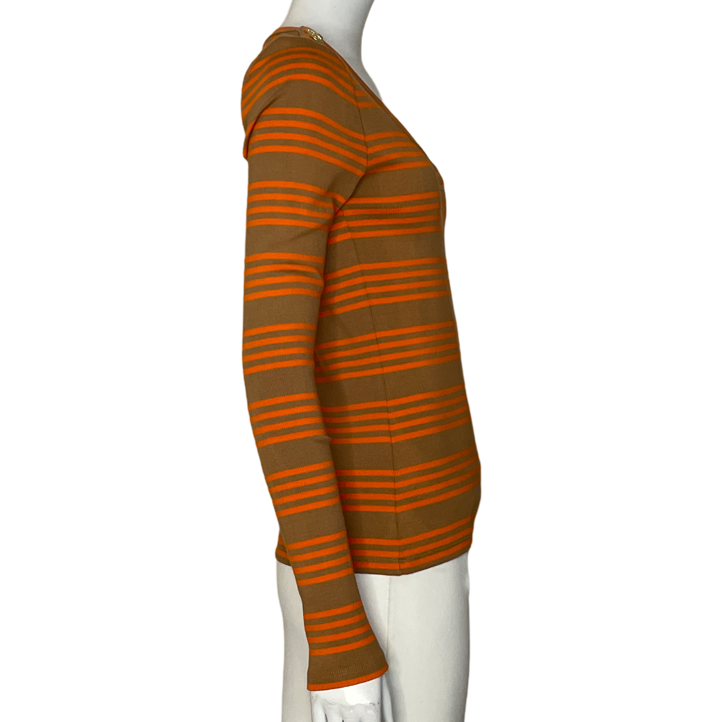 Sweater Veronica Beard Rayas Naranja-Talla XS