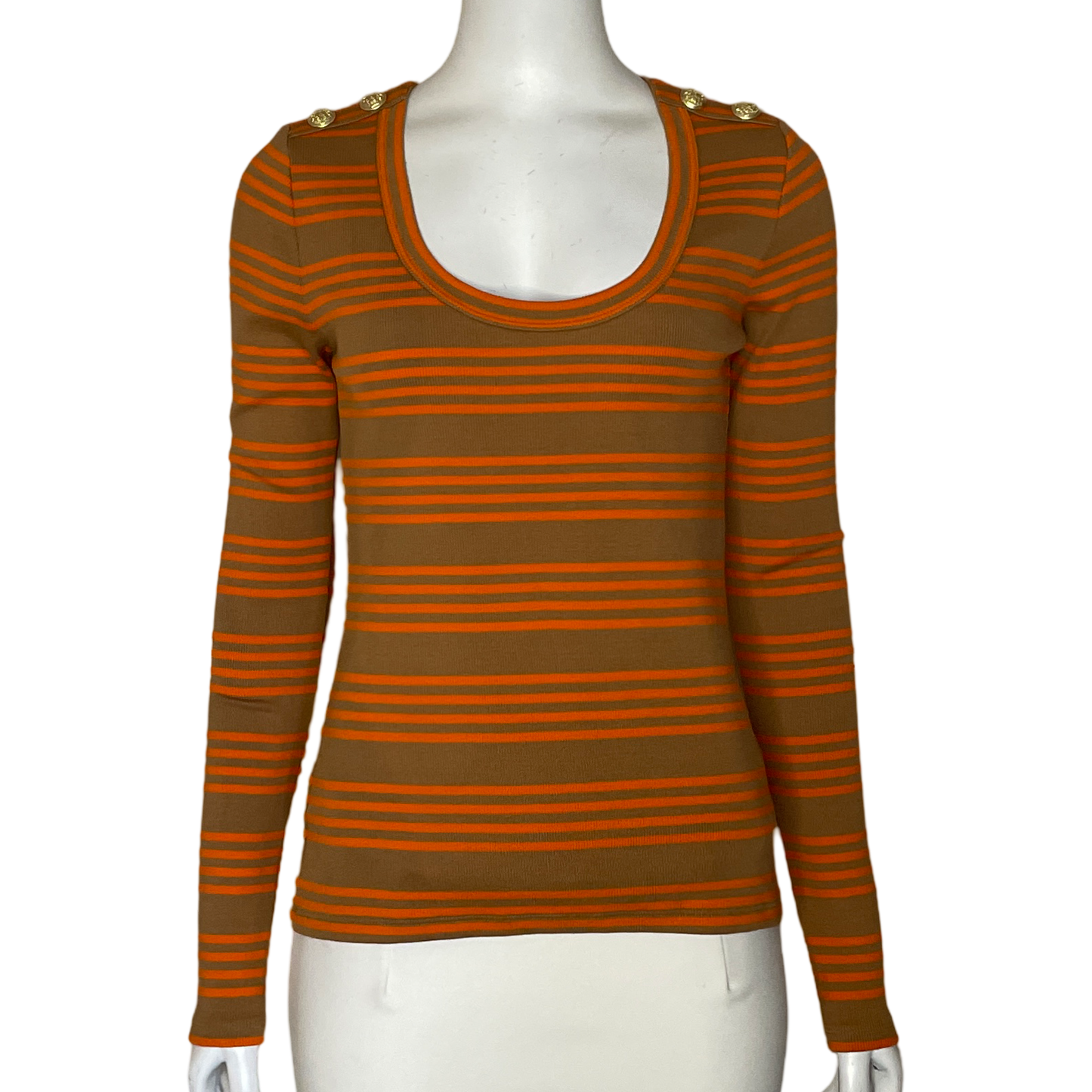 Sweater Veronica Beard Rayas Naranja-Talla XS