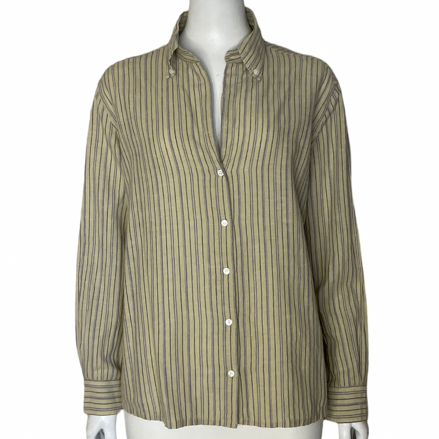 Camisa Vanessa Bruno Rayas Beige-Talla 38