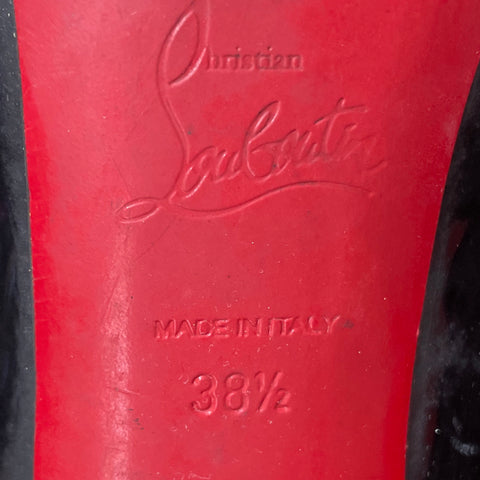 * Calzado Christian Louboutin New Very Privé Negro-Talla 38.5