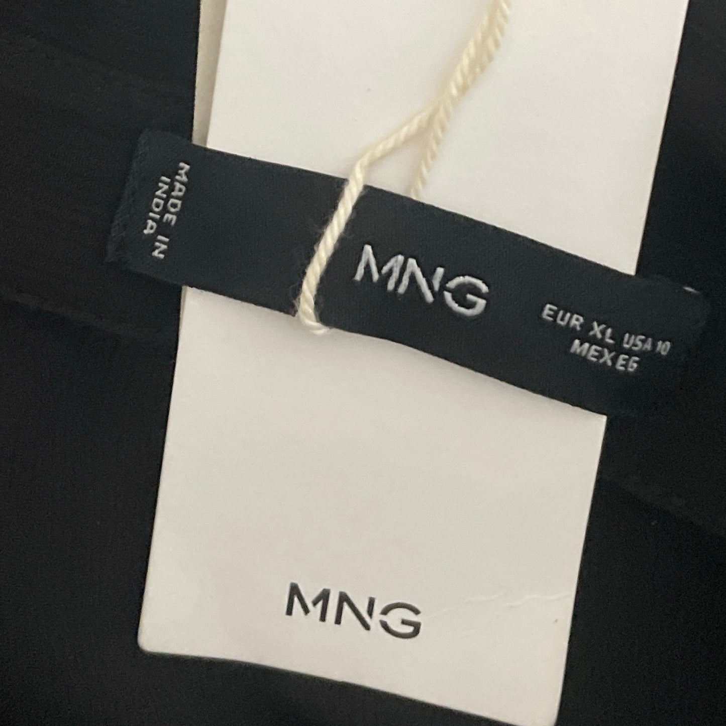 Camisa Mango Vuelos Negro-Talla 10